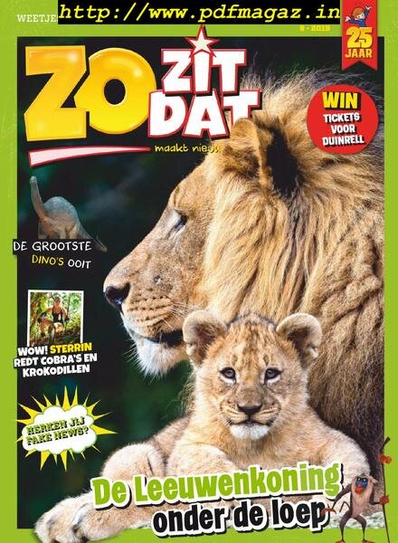 Zo Zit Dat – september 2019 Cover