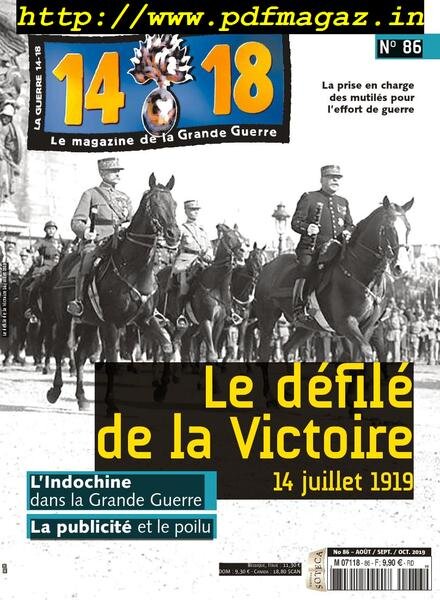 14-18 La grande guerre – aout 2019 Cover
