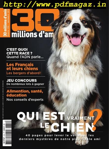 30 Millions d’Amis – septembre 2019 Cover