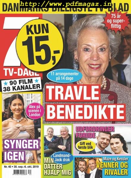 7 TV-Dage – 30 september 2019 Cover