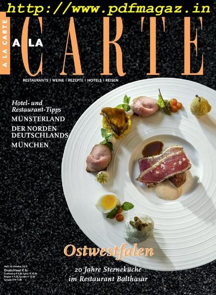 A la Carte – Oktober 2019 Cover