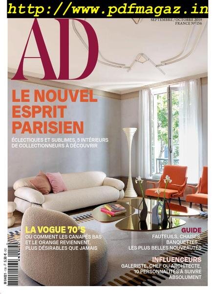 AD Architectural Digest France – aout 2019 Cover