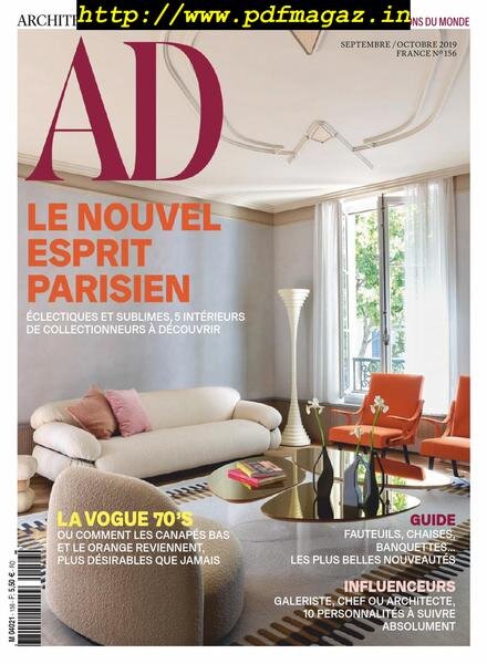 AD Architectural Digest France – septembre-octobre 2019 Cover