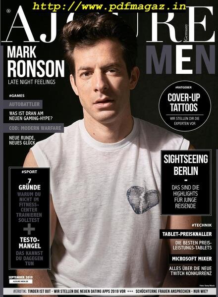 Ajoure Men – September 2019 Cover