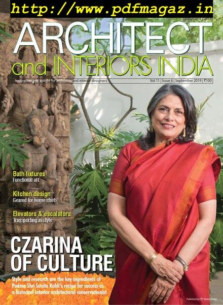 Architect and Interiors India – September 2019 Cover