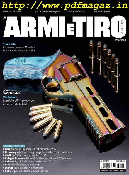 Armi e Tiro – Agosto 2019 Cover