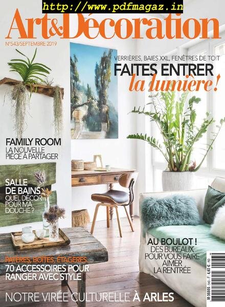 Art & Decoration – aout 2019 Cover