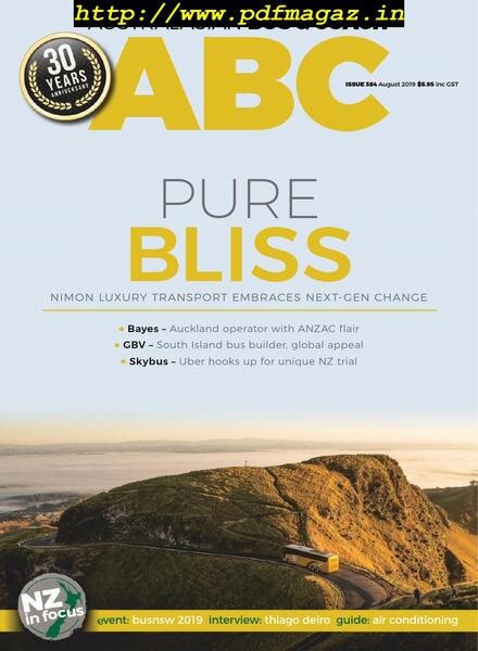 Australasian Bus & Coach – August 2019 Cover