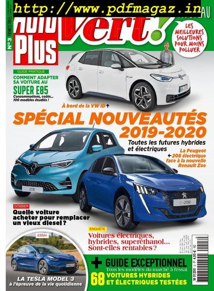 Auto Plus Vert – septembre 2019 Cover