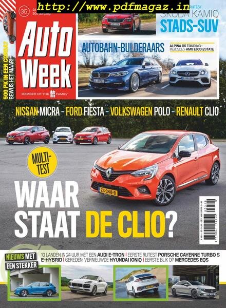 AutoWeek Netherlands – 28 augustus 2019 Cover