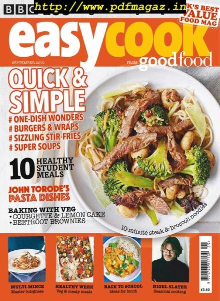 BBC Easy Cook UK – September 2019 Cover
