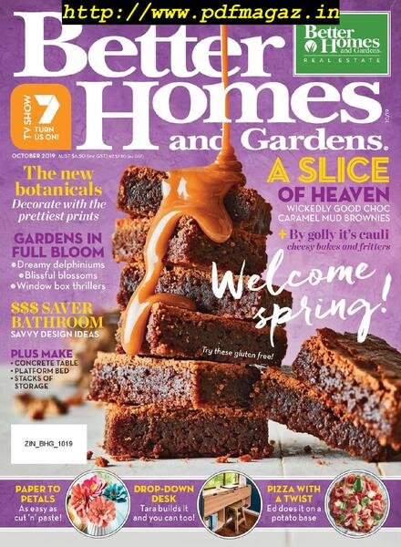 Better Homes and Gardens Australia – October 2019 Cover