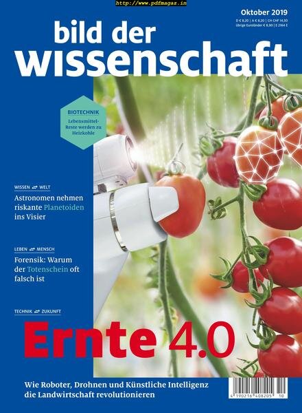Bild der Wissenschaft – Oktober 2019 Cover