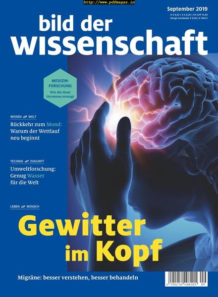 Bild der Wissenschaft – September 2019 Cover