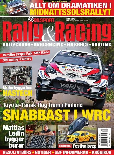 Bilsport Rally & Racing – 22 augusti 2019 Cover