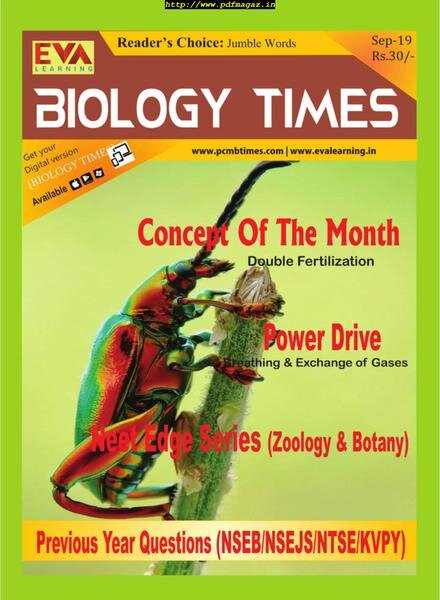 Biology Times – September 2019 Cover