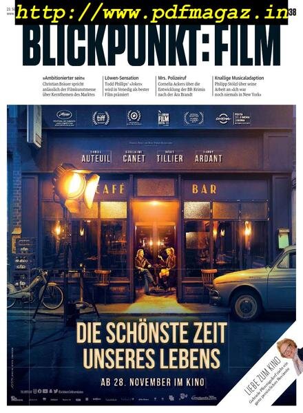 Blickpunkt Film – 23 September 2019 Cover