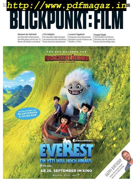 Blickpunkt Film – 26 August 2019 Cover
