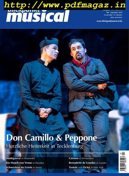 Blickpunkt Musical – Juli-September 2019 Cover