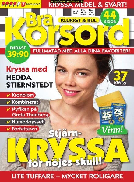 Bra Korsord – 10 september 2019 Cover