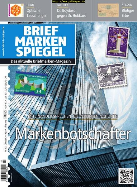 Briefmarken Spiegel – Oktober 2019 Cover