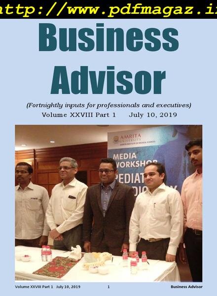 Business Advisor – July 09, 2019 Cover