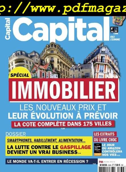 Capital France – Septembre 2019 Cover