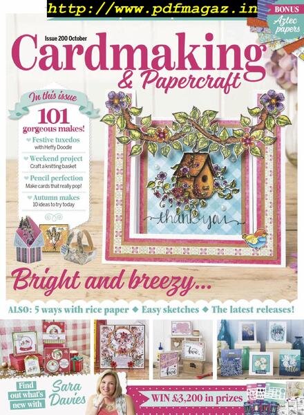 Cardmaking & Papercraft – October 2019 Cover