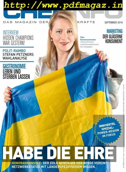 Chefinfo – September 2019 Cover