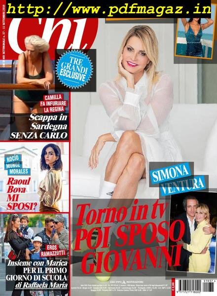 Chi – 11 settembre 2019 Cover