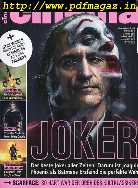 Cinema Germany – Oktober 2019 Cover
