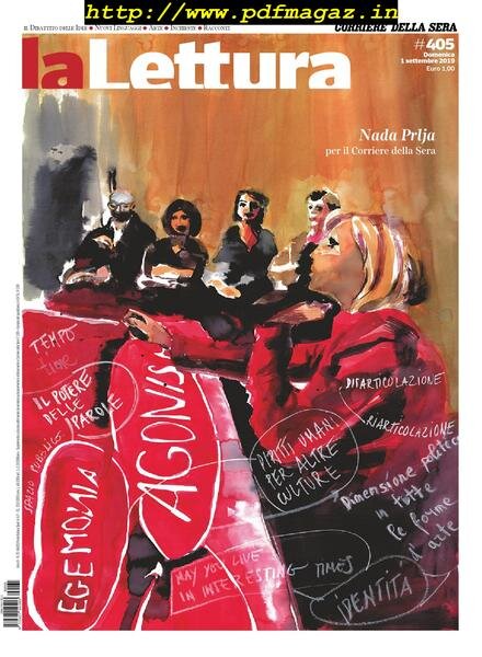 Corriere della Sera La Lettura – 01 settembre 2019 Cover