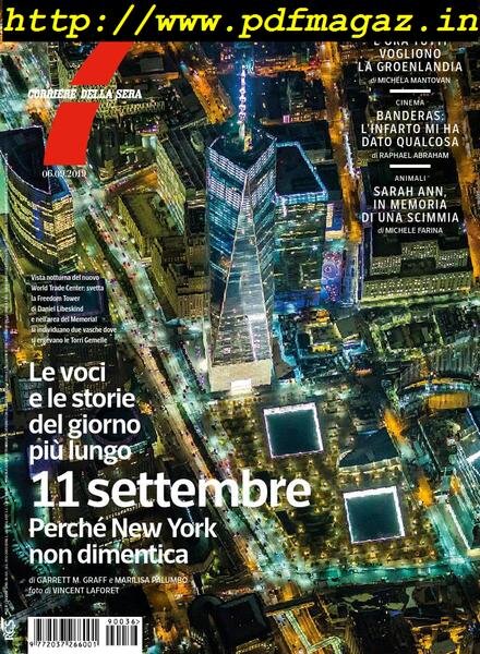 Corriere della Sera Sette – 06 settembre 2019 Cover