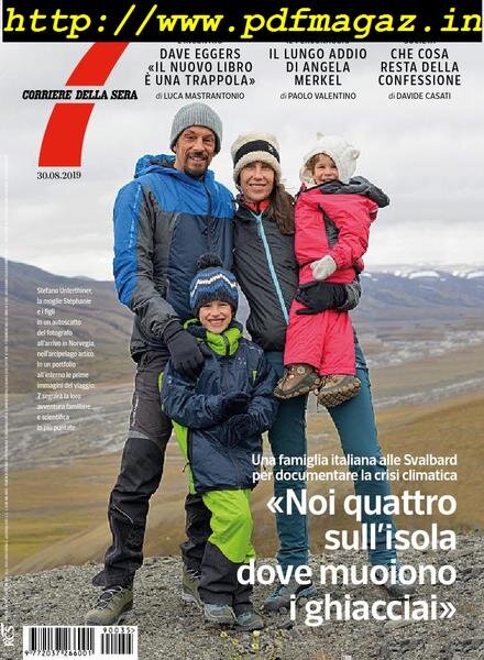 Corriere della Sera Sette – 30 agosto 2019 Cover