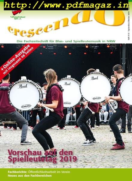 Crescendo – August 2019 Cover