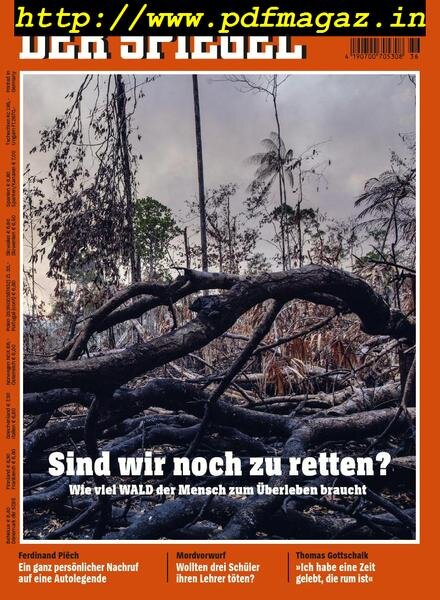 Der Spiegel – 31 August 2019 Cover