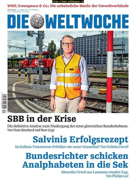 Die Weltwoche – 22 August 2019 Cover