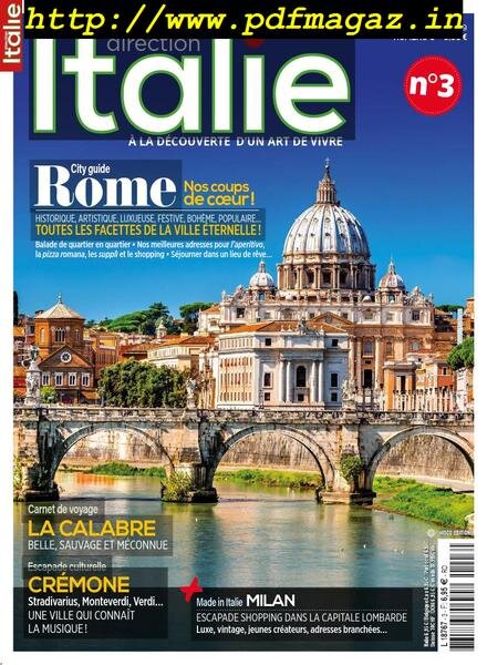 Direction Italie – septembre 2019 Cover