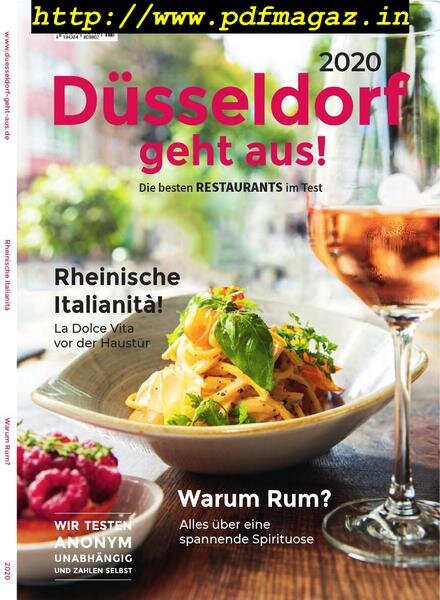 Dusseldorf geht aus – September 2019 Cover