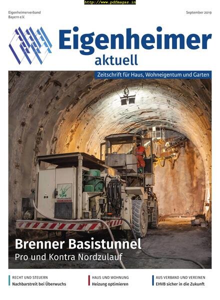 Eigenheimer aktuell – Oktober 2019 Cover