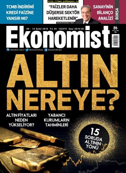Ekonomist – 07 Eylul 2019 Cover