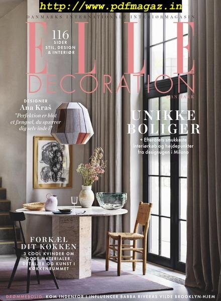 Elle Decoration Denmark – september 2019 Cover