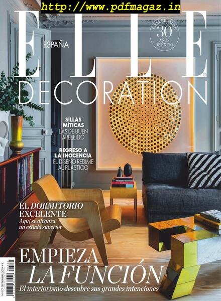 Elle Decoration Espana – septiembre 2019 Cover