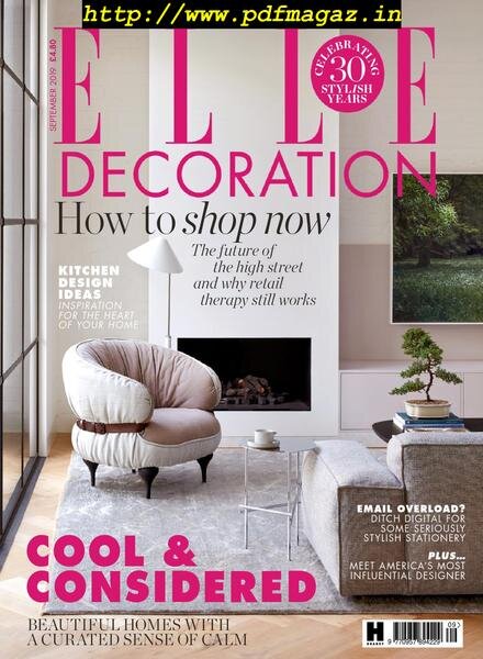 Elle Decoration UK – September 2019 Cover