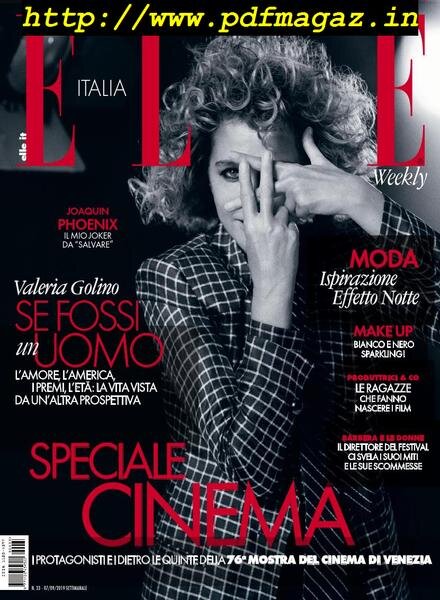 Elle Italia – 07 settembre 2019 Cover