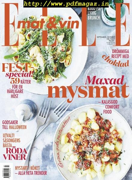 Elle Mat & Vin – september 2019 Cover