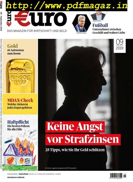 Euro – August 2019 Cover
