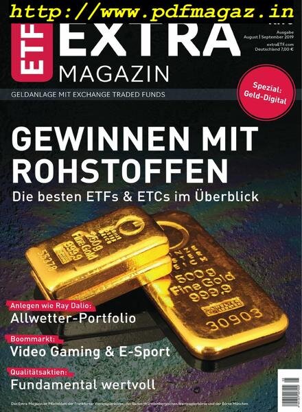 EXtra-Magazin – August 2019 Cover