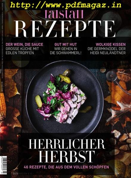 Falstaff Rezepte – September 2019 Cover