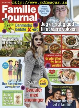 Familie Journal – 02 september 2019